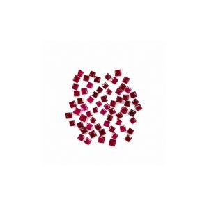 Lot 5 rubis carrés 0.1 cts