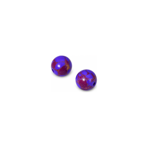 Turquoise colorée violette – 6 mm – Riviera Gems